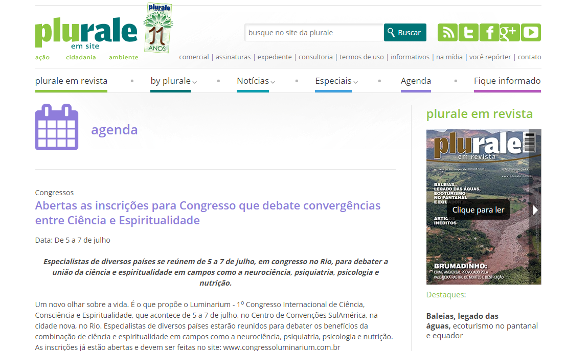 Abertas as inscrições para Congresso que debate convergências entre Ciência e Espiritualidade